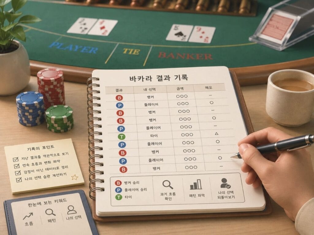 바카라 결과 기록은 무엇을 보여줄까?